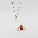 Roll & Hill - Shape Up Pendant  Hemisphere Cooper